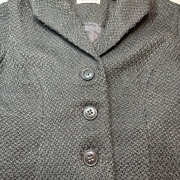 Coldwater Creek Pebbled Boucle Shaped Purple Short Sleeve Career Jacket P12 NEW - Picture 7 of 9